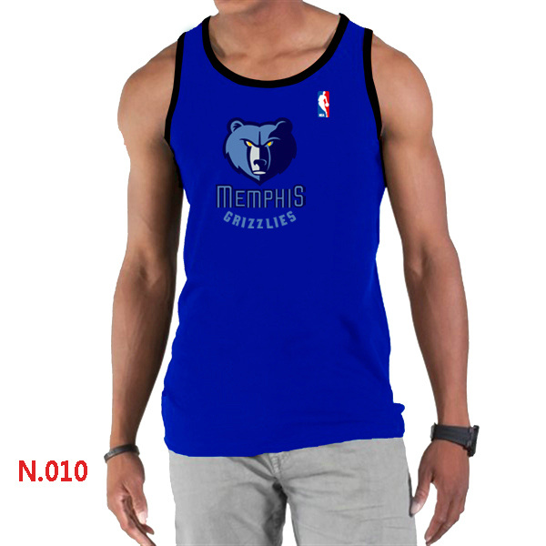 Memphis Grizzlies Big & Tall Primary Logo Men Blue Tank Top