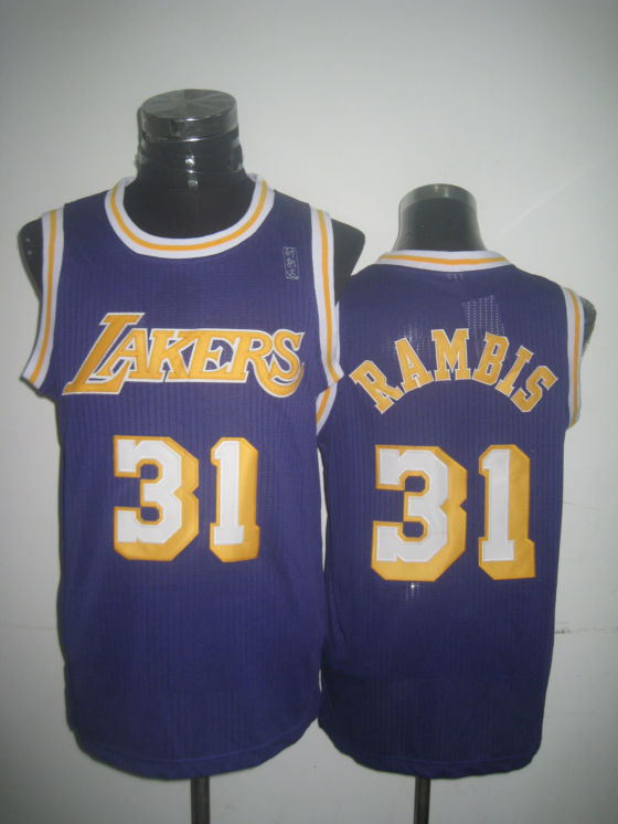 Lakers 31 Rambis Purple New Revolution 30 Jerseys