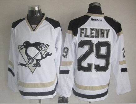 Penguins 29 Fleury White 2014 Stadium Series Jerseys