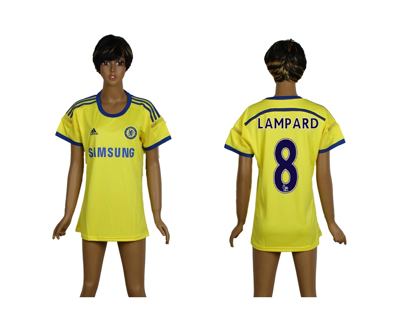 2014-15 Chelsea 8 Lampard Away Women Thailand Jerseys