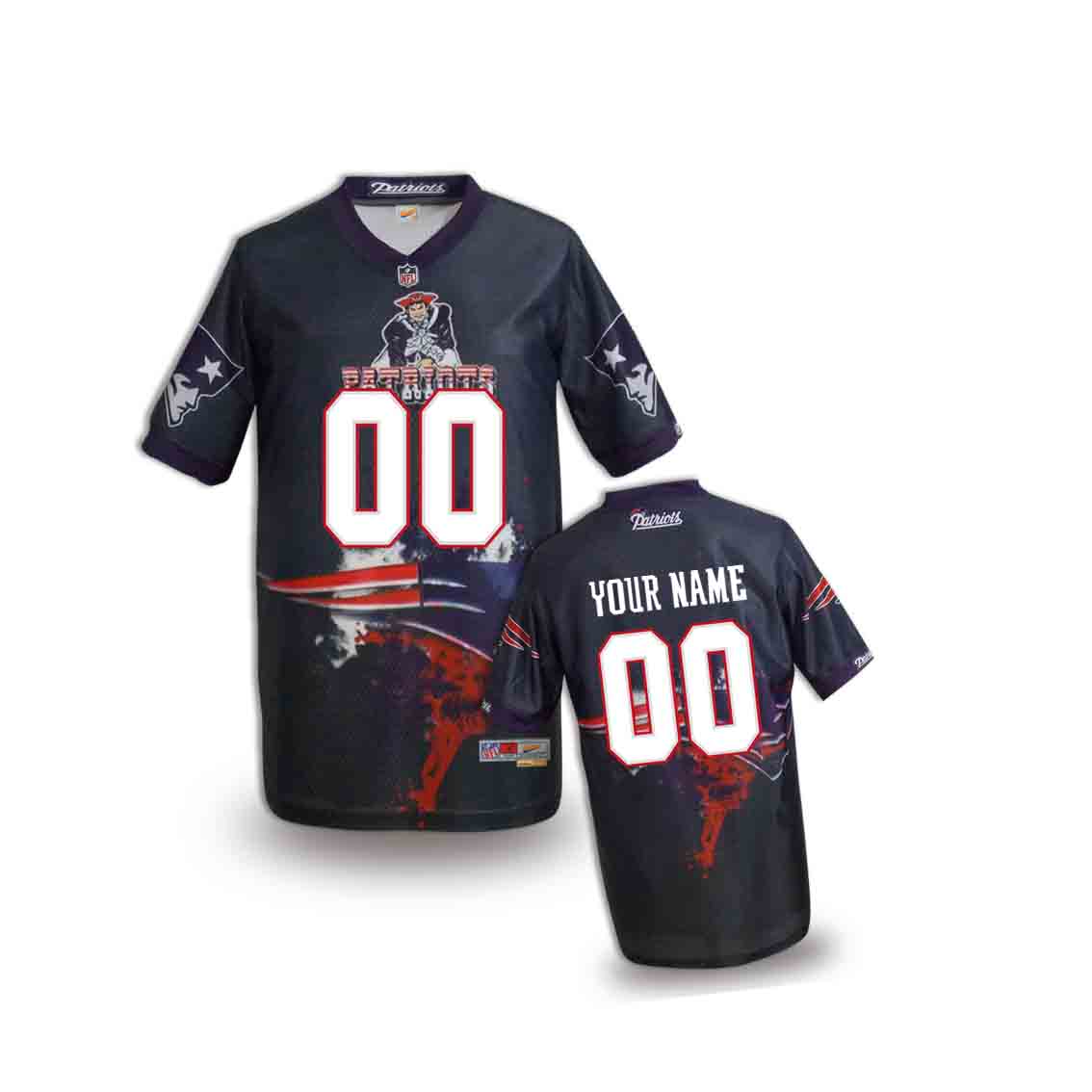 Nike Patriots Customized Fashion Stitched Youth Jerseys04
