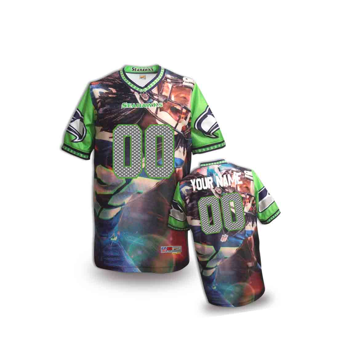 Nike Seahawks Customized Fashion Stitched Youth Jerseys16