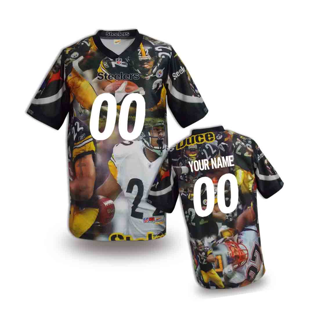 Nike Steelers Customized Fashion Stitched Youth Jerseys07