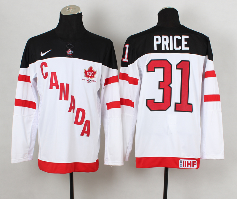 Canada 31 Price White 100th Celebration Jerseys