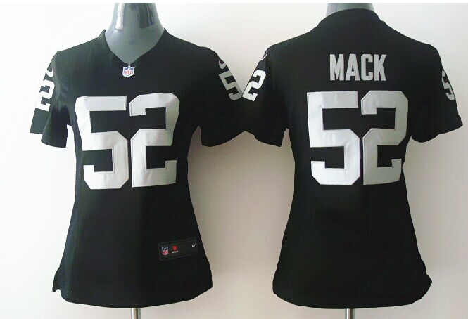 Nike Raiders 52 Mack Black Women Game Jerseys