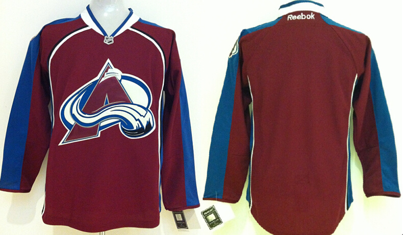 Avalanche Blank Red New Jerseys