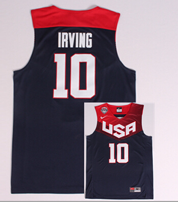 USA 10 Irving Blue 2014 Jerseys