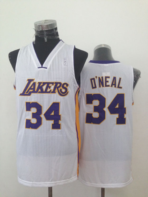 Lakers 34 O'Neal White New Revolution 30 Jerseys
