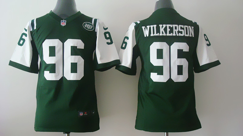 Nike Jets 96 Wilkerson Green Youth Game Jerseys