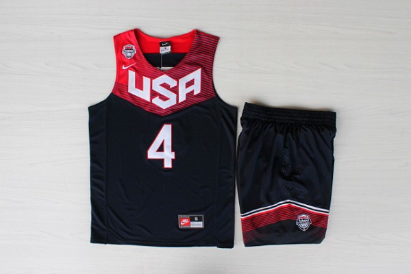 USA Basketball 2014 Dream Team 4 Curry Blue Jerseys(With Shorts)