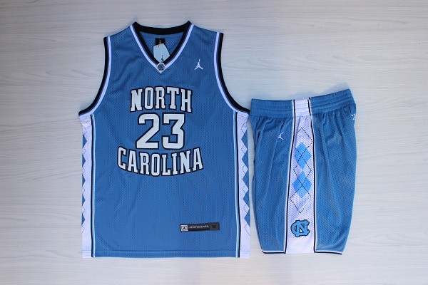 North Carolina 23 Jordan Blue New Revolution 30 Jerseys(With-Shorts)