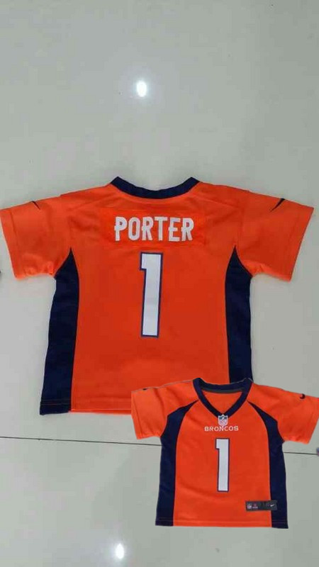 Nike Broncos 1 Porter Orange Toddler Game Jerseys