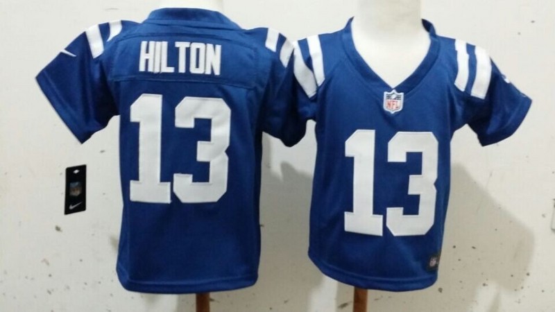 Nike Colts 13 Hilton Blue Toddler Game Jerseys