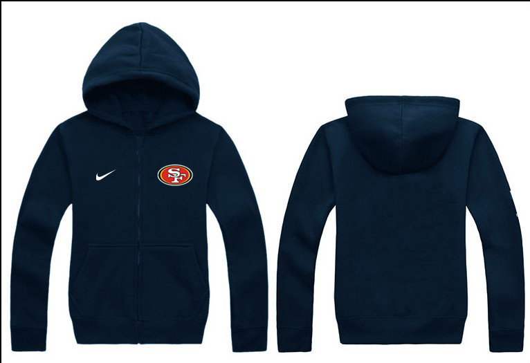Nike 49ers Navy Blue Full Zip Hoodie