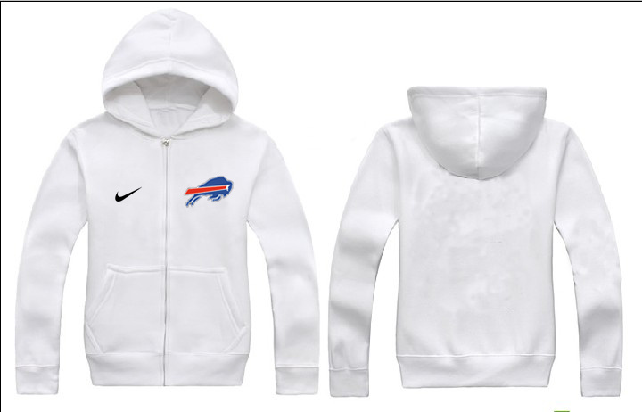 Nike Bills White Full Zip Hoodie