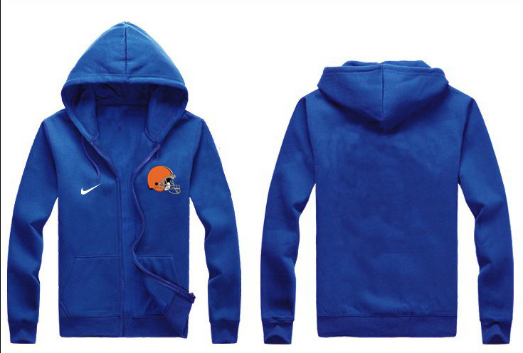 Nike Browns Blue Full Zip Hoodie