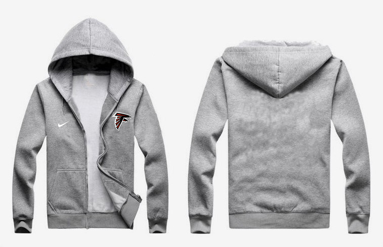 Nike Falcons Grey Full Zip Hoodie