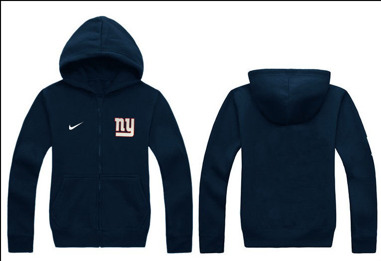 Nike Giants Navy Blue Full Zip Hoodie