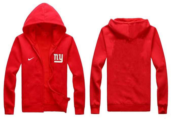 Nike Giants Red Full Zip Hoodie