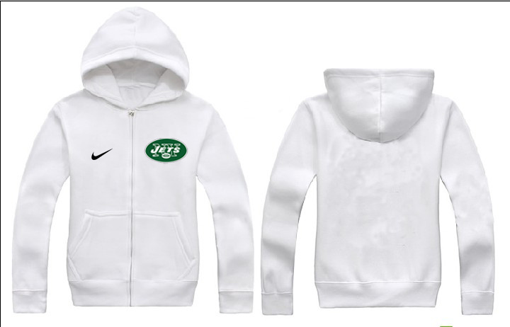 Nike Jets White Full Zip Hoodie