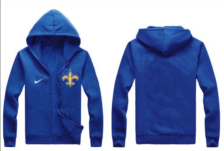 Nike Saints Blue Full Zip Hoodie