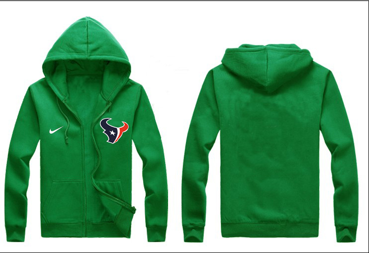 Nike Texans Green Full Zip Hoodie