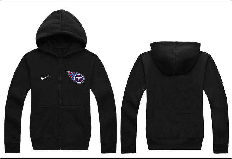 Nike Titans Black Full Zip Hoodie