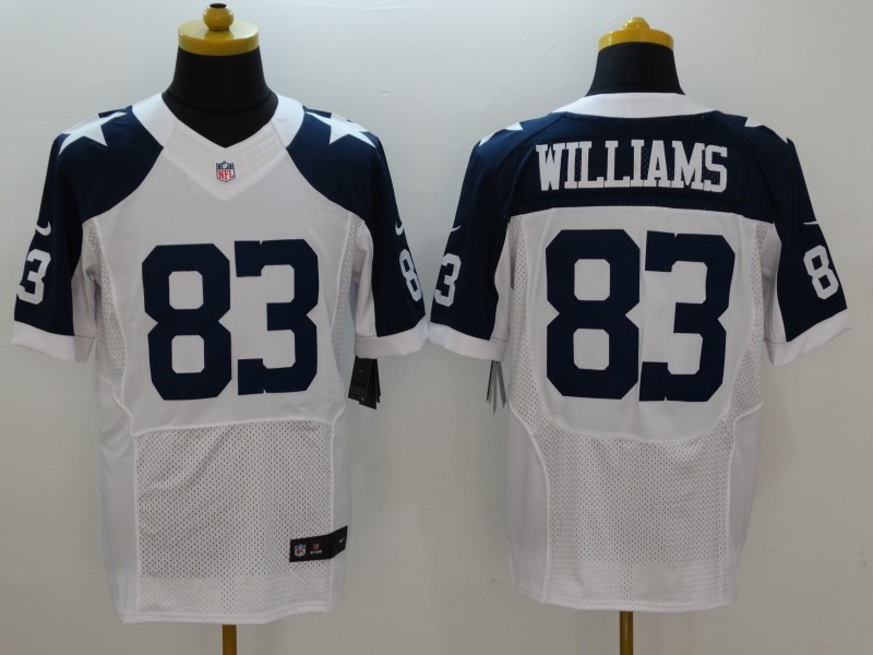 Nike Cowboys 83 Terrance Williams White Throwback Elite Jersey