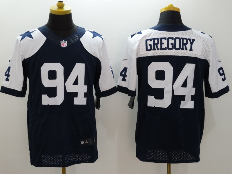 Nike Cowboys 94 Randy Gregory Blue Throwback Elite Jersey
