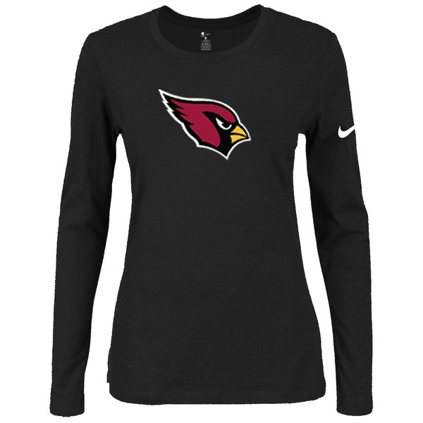 Nike Arizona Cardinals Black Long Sleeve Women T Shirt