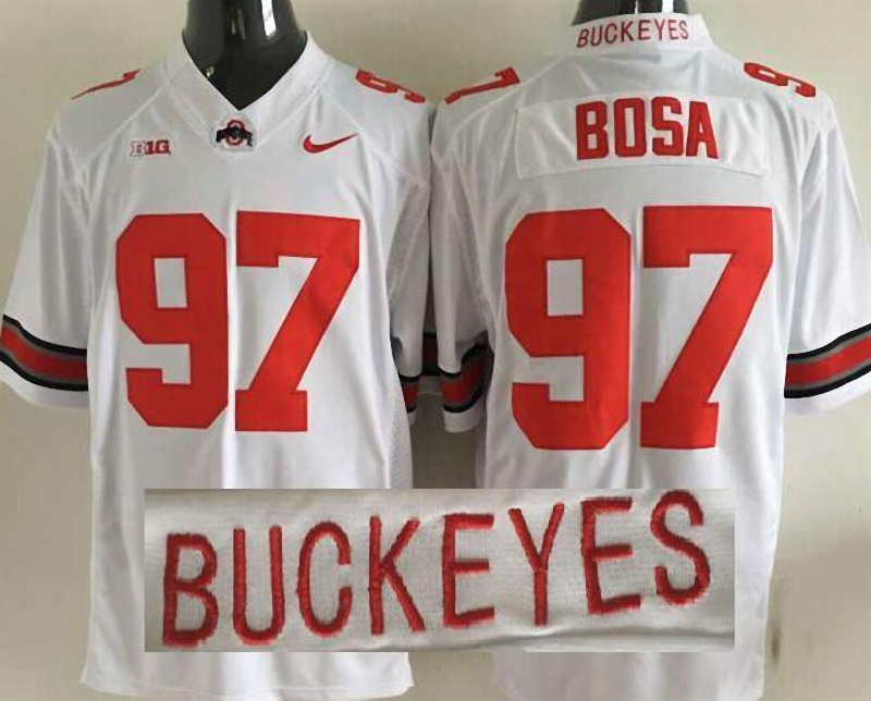 Ohio State Buckeyes 97 Joey Bosa White New College Jersey