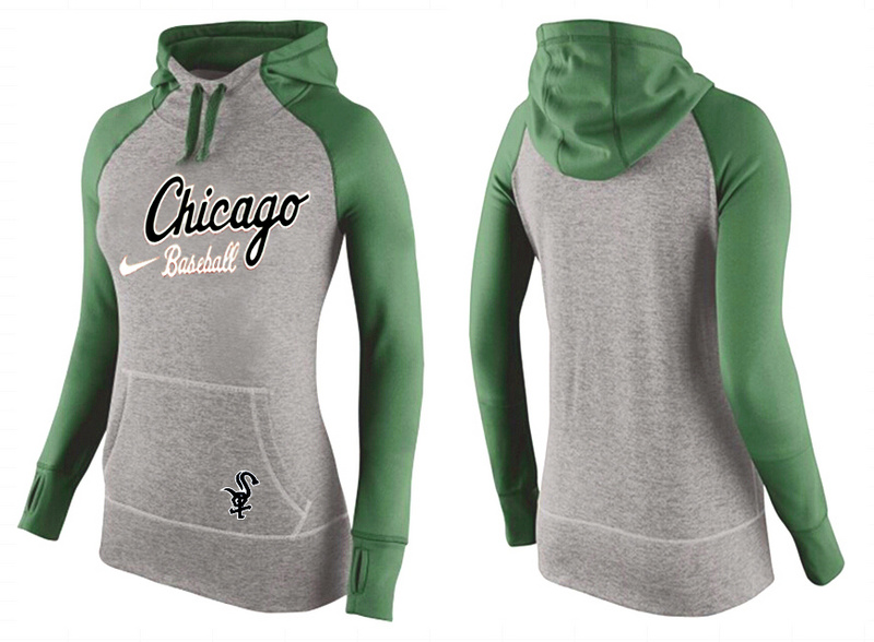 White Sox Grey Pullover Women Hoodie2