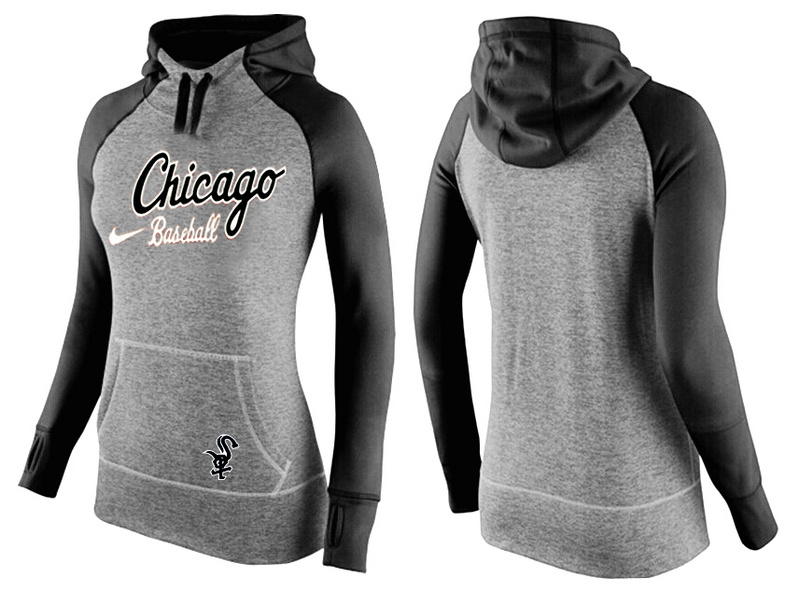 White Sox Grey Pullover Women Hoodie6