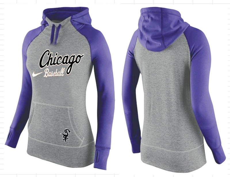 White Sox Grey Pullover Women Hoodie8