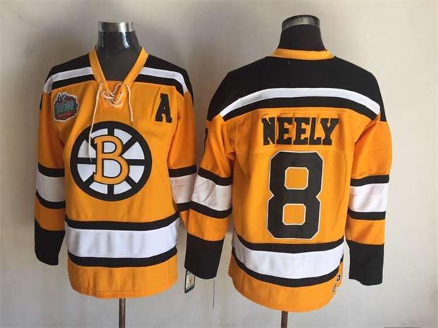 Bruins 8 Cam Neely Yellow Winter Classic CCM Jersey