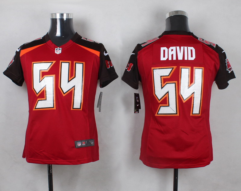 Nike Buccaneers 54 Lavonte David Red Youth Game Jersey