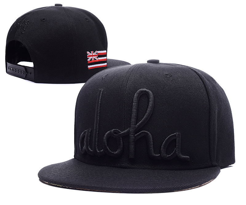 aloha Black Adjustable Cap LH3