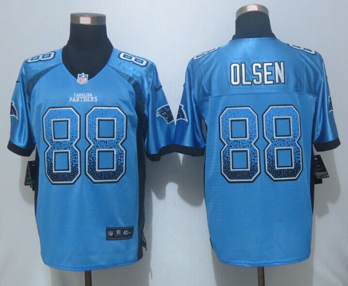 Nike Panthers 88 Greg Olsen Blue Drift Fashion Elite Jersey