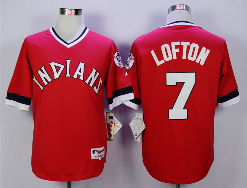 Indians 7 Kenny Lofton Red 1978 Turn Back The Clock Jersey