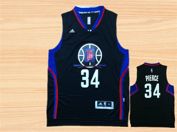 Clippers 34 Paul Pierce Black Swingman Jersey
