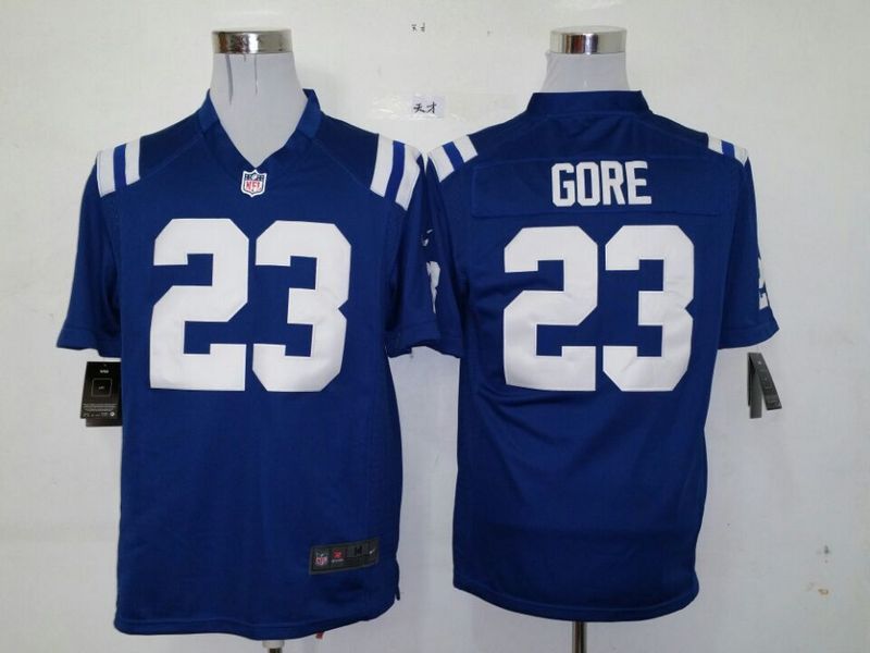 Nike Colts 23 Frank Gore Blue Game Jersey