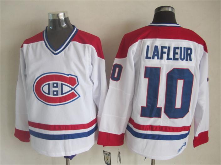 Canadiens 10 Lafleur White Jersey