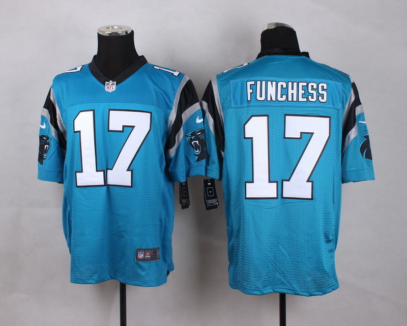 Nike Panthers 17 Devin Funchess Blue Elite Jersey