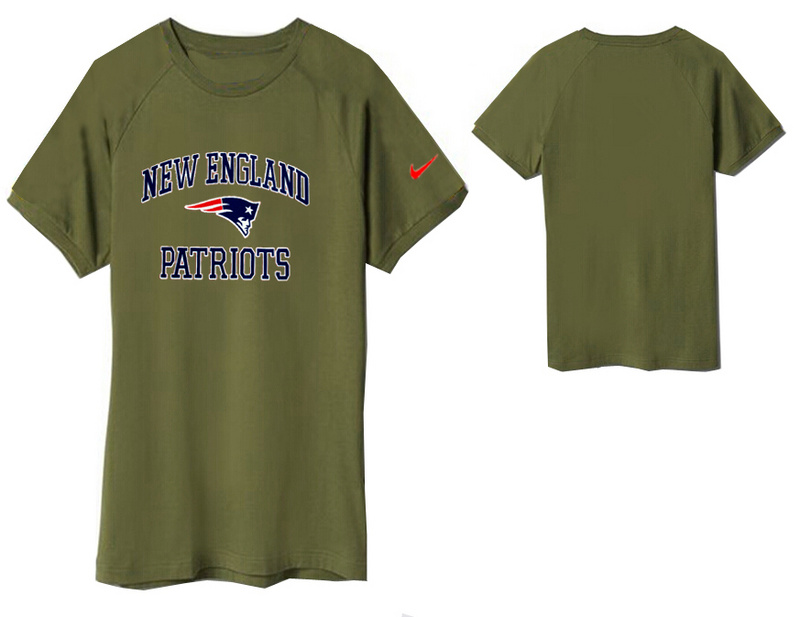 Nike New England Patriots Round Neck T Shirt D.Green
