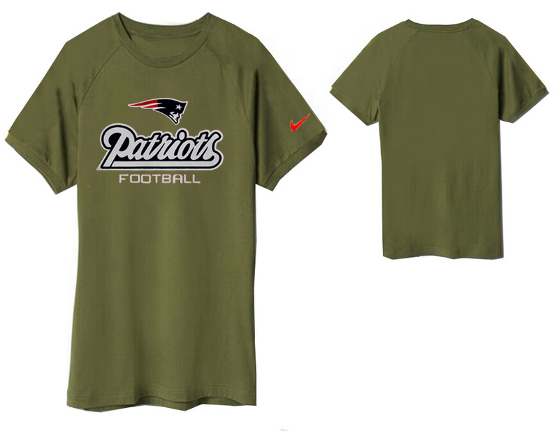 Nike New England Patriots Round Neck T Shirt D.Green02