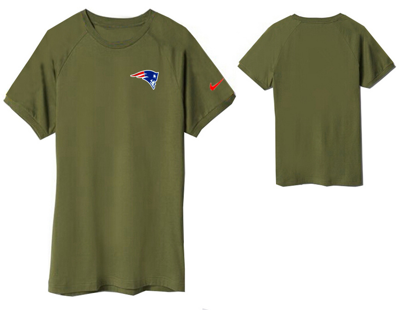 Nike New England Patriots Round Neck T Shirt D.Green03