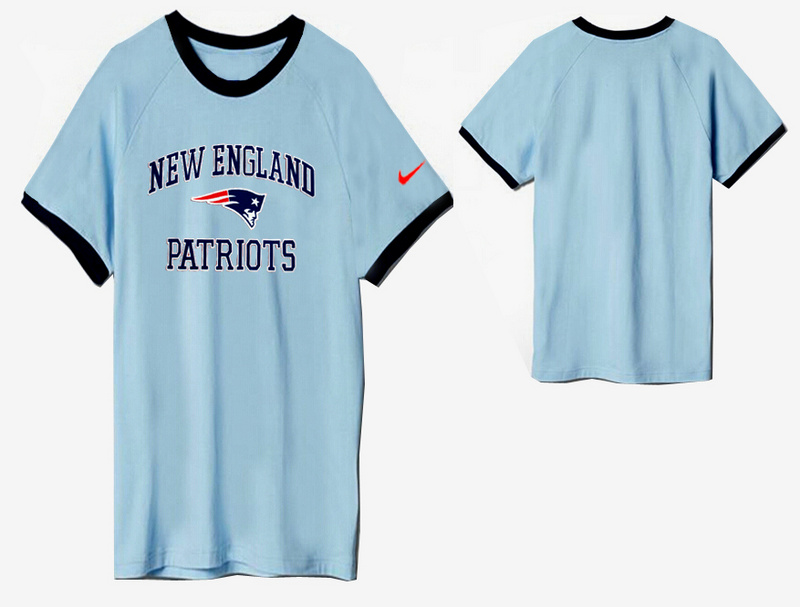 Nike New England Patriots Round Neck T Shirt L.Blue03