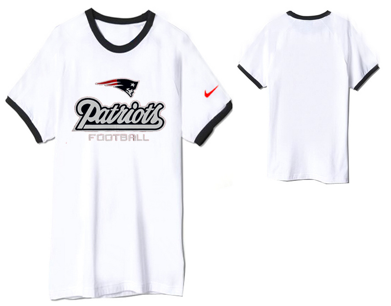 Nike New England Patriots Round Neck T Shirt White09