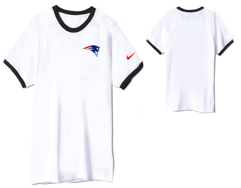 Nike New England Patriots Round Neck T Shirt White10
