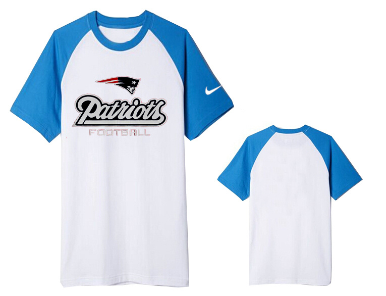 Nike New England Patriots Round Neck T Shirt White12